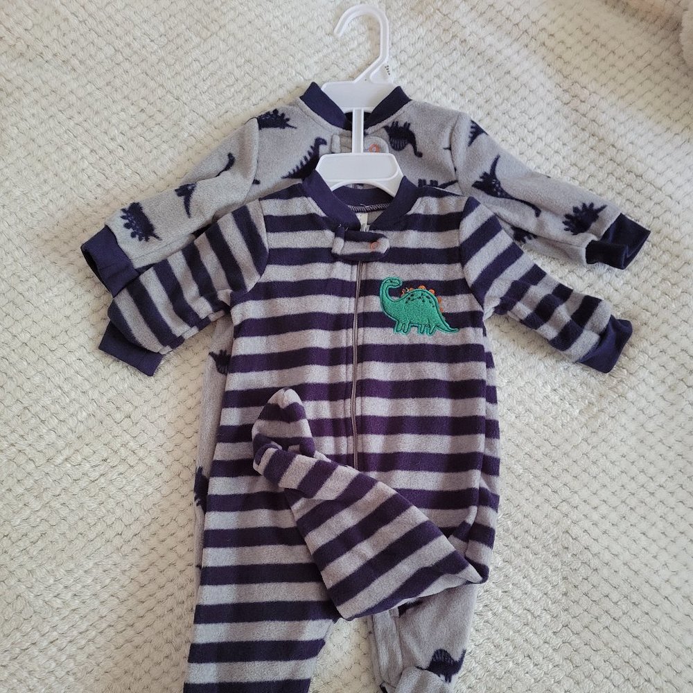 Fleece baby playsuits - set of 2 NWT